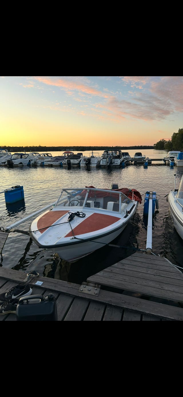 Ryds Hajen Sport med Evinrude 70 hk + trailer