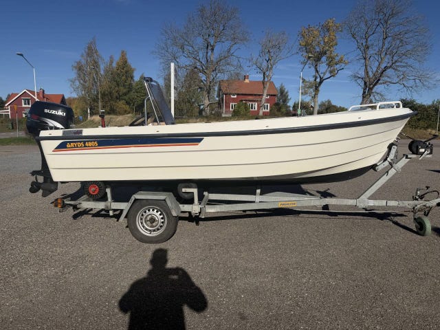 Ryds 480S -1999+Suzuki 40hk 4-takt -2002, trailer m.m