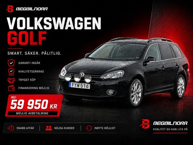 Begagnad Volkswagen Golf I till salu Luleå