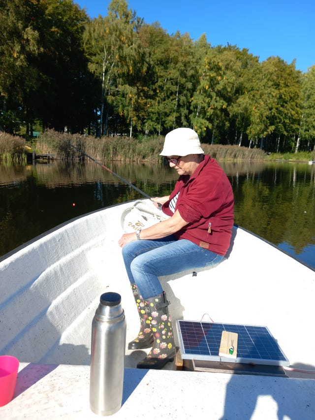 Liten,lätt boot,lätt att ro.