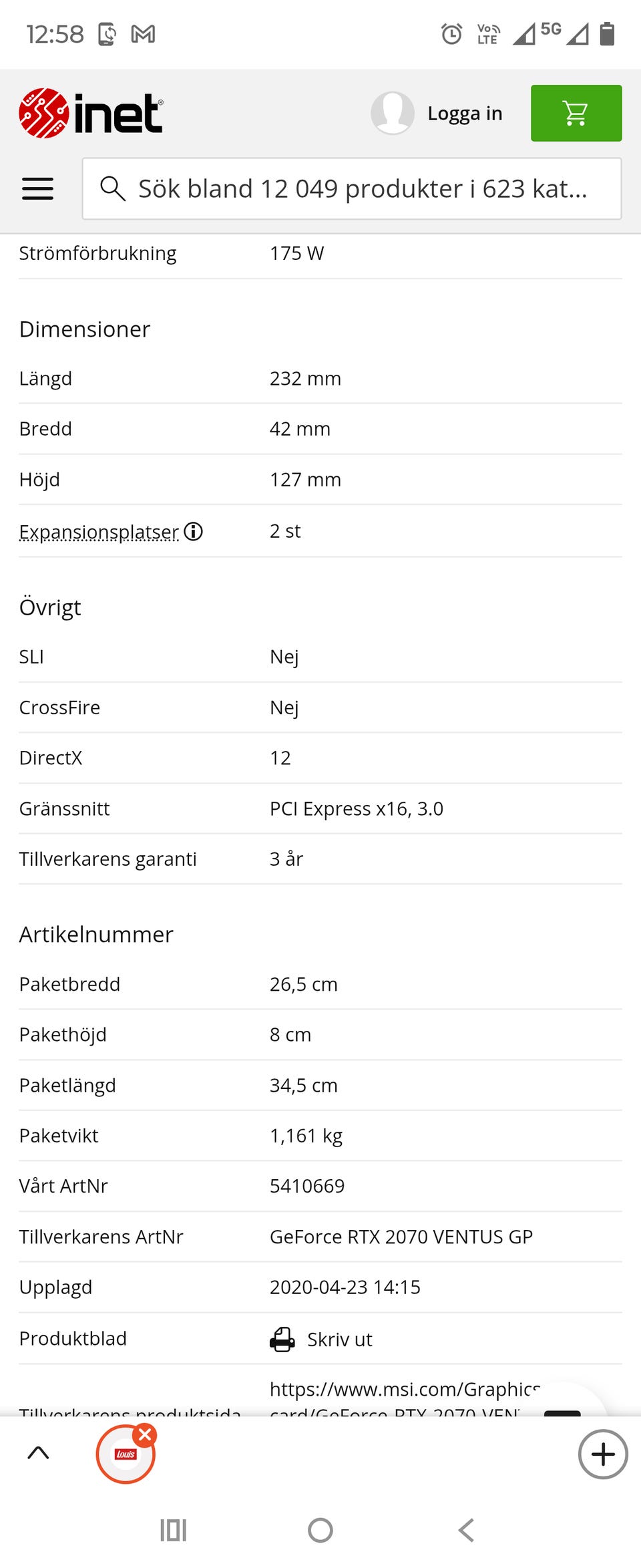 Galleribild