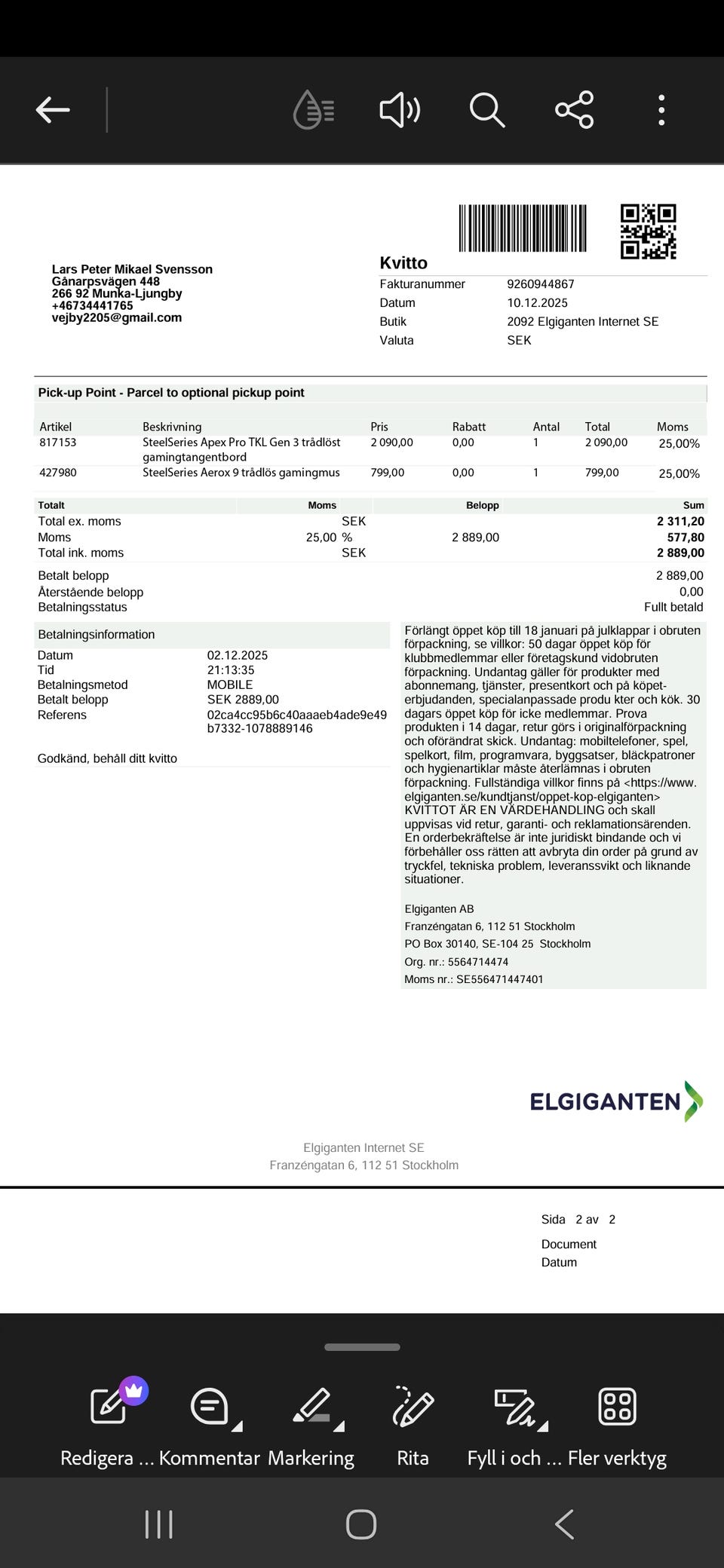 Galleribild