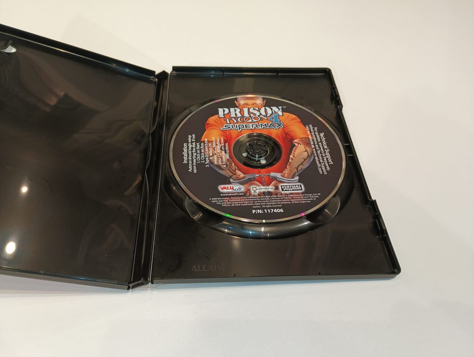 Prison Tycoon 4 Supermax PC CD ROM Engelsk simulator spel fängelse