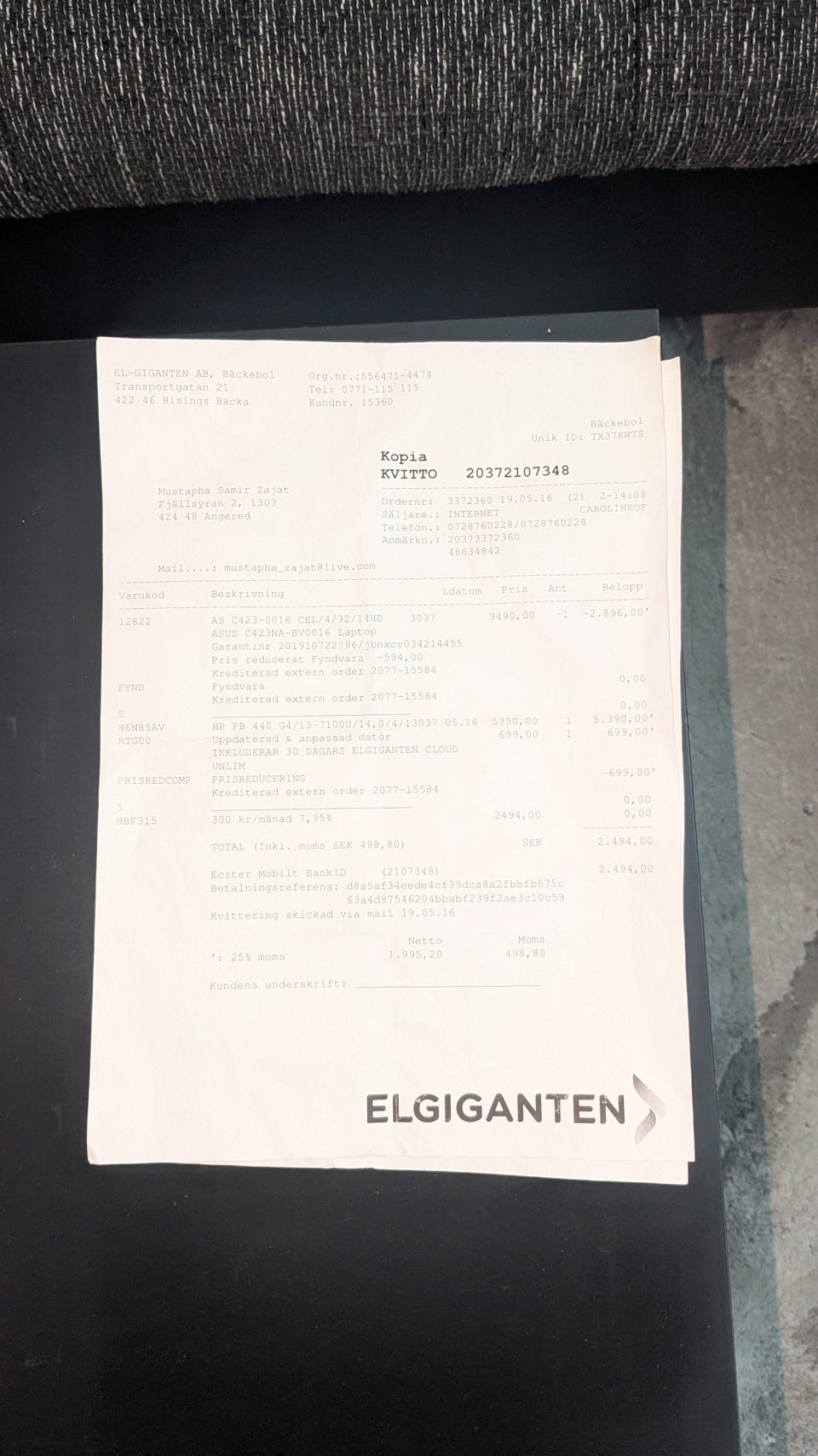 Galleribild