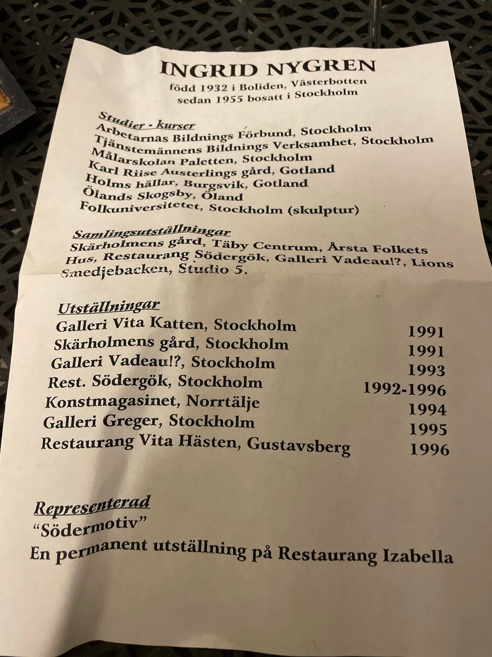 Galleribild