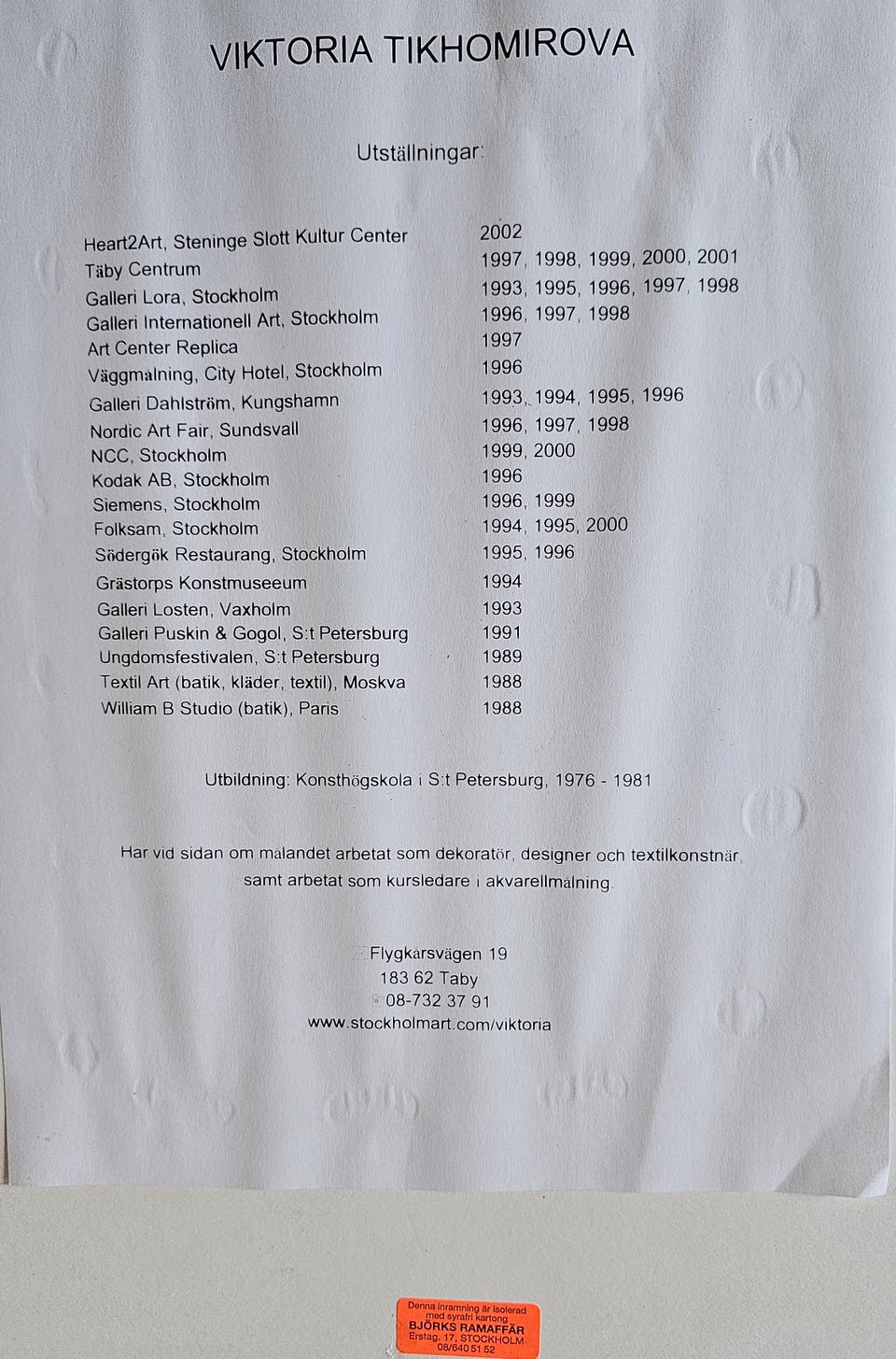 Galleribild
