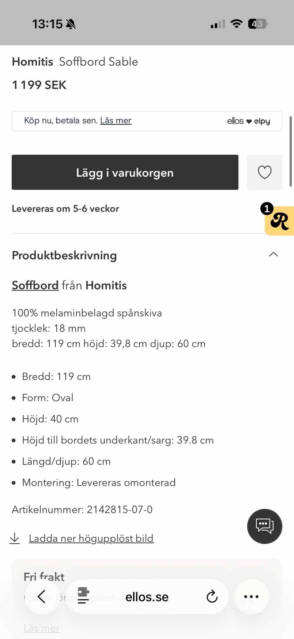 Galleribild
