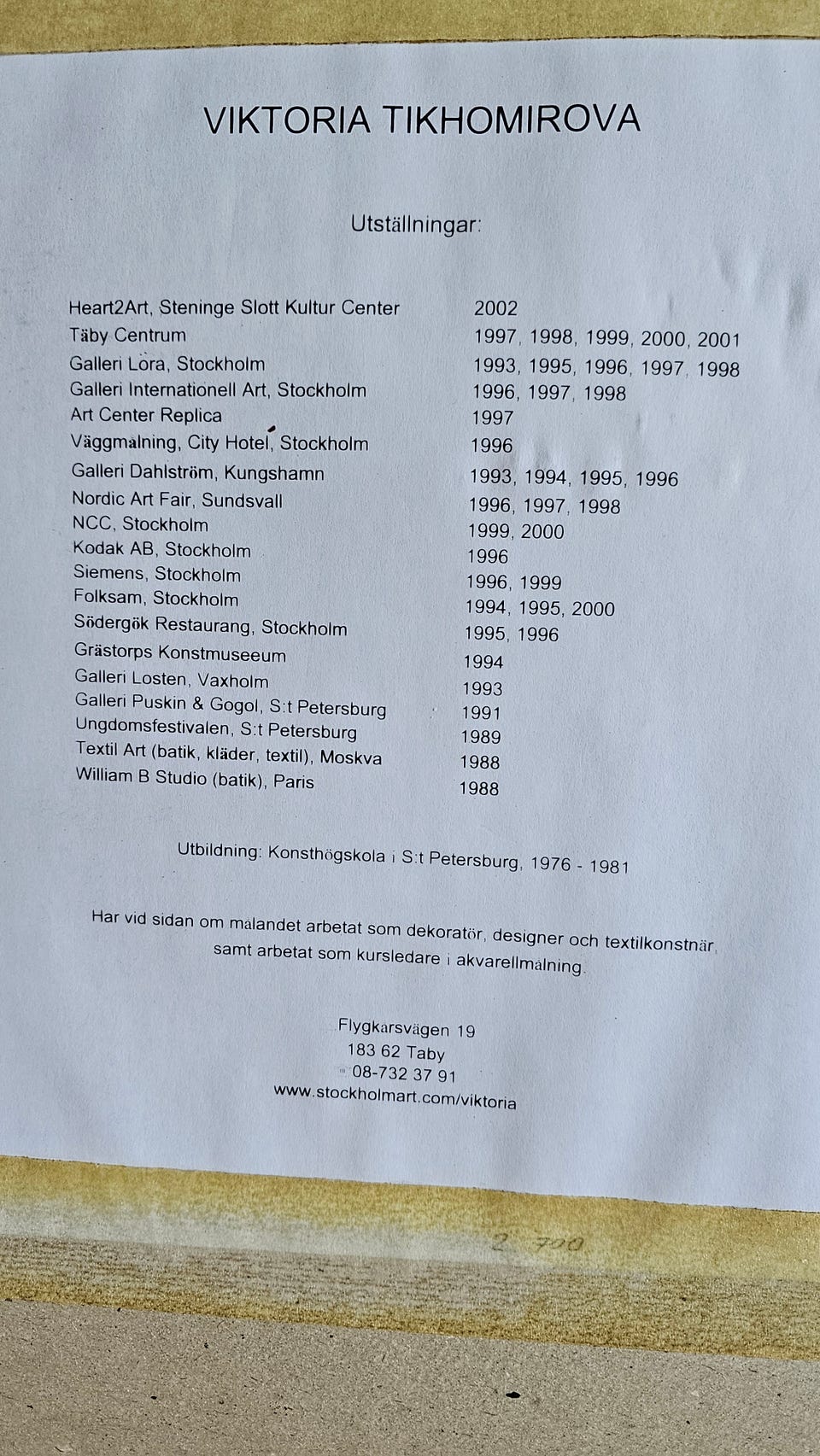Galleribild