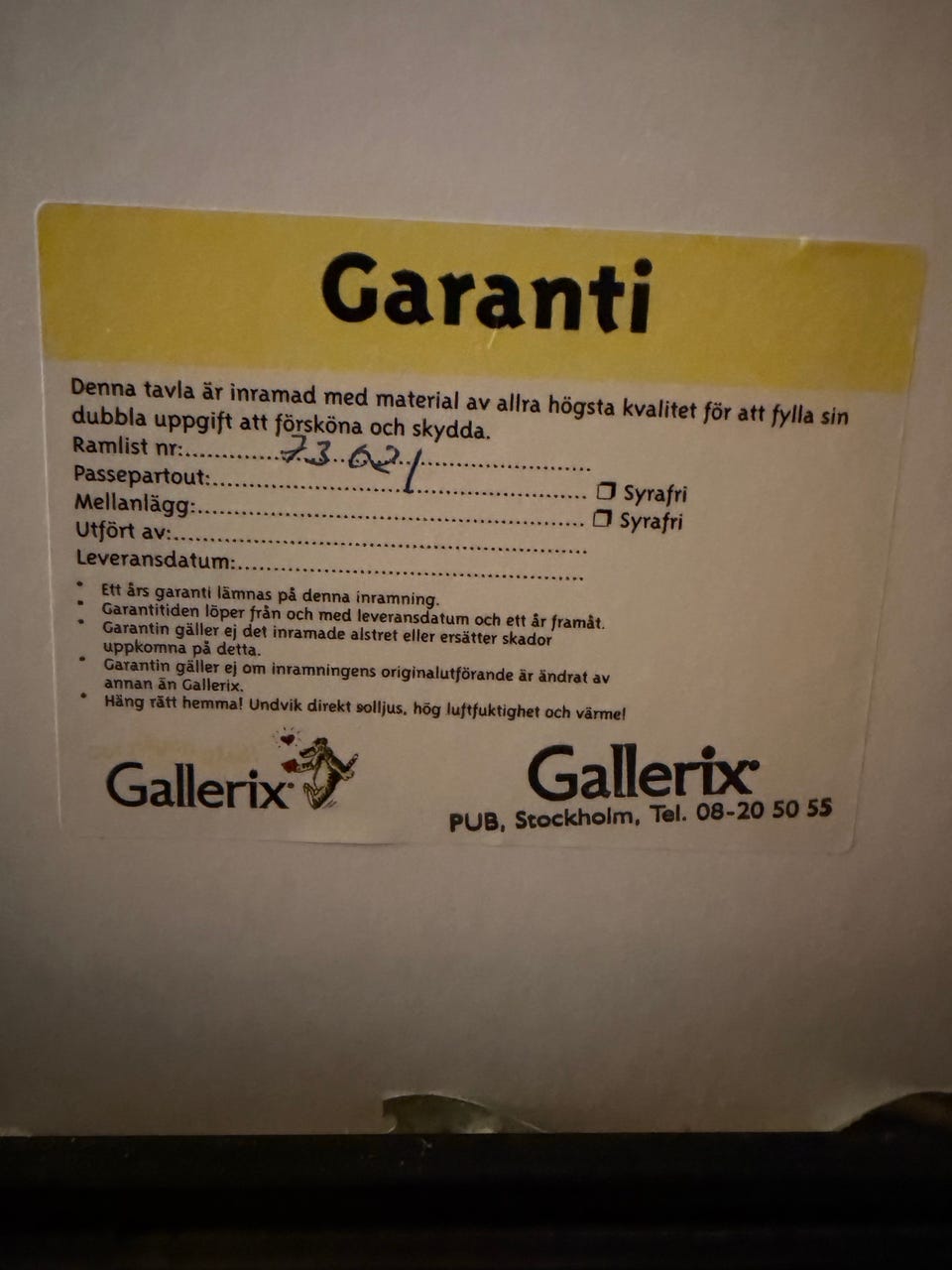 Galleribild