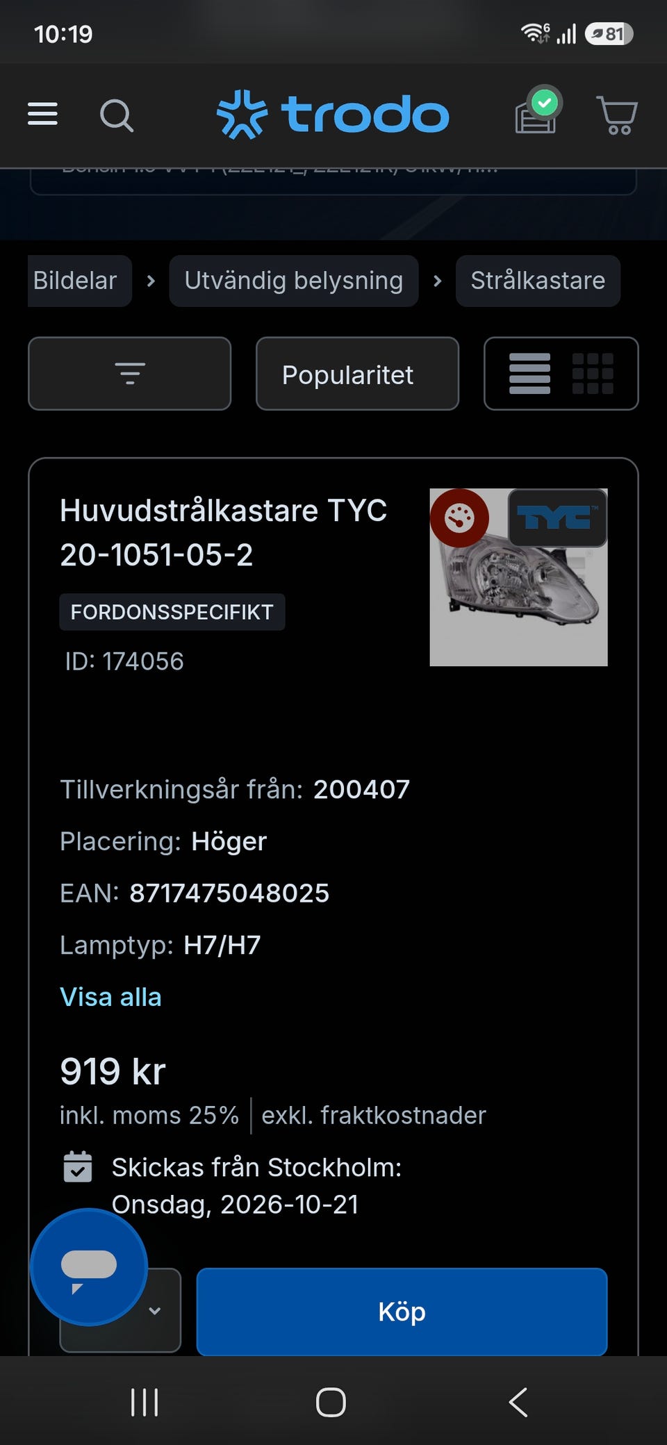 Galleribild