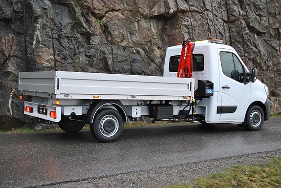 Renault Ny Master 165HK Flakbil med Kran ML 150.3 3 of 21