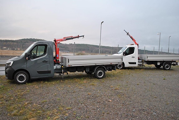 Renault Ny Master 165HK Flakbil med Kran ML 150.3 20 of 21