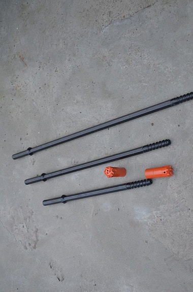 Borrstål Bergborr Borrstänger Stiftkronor