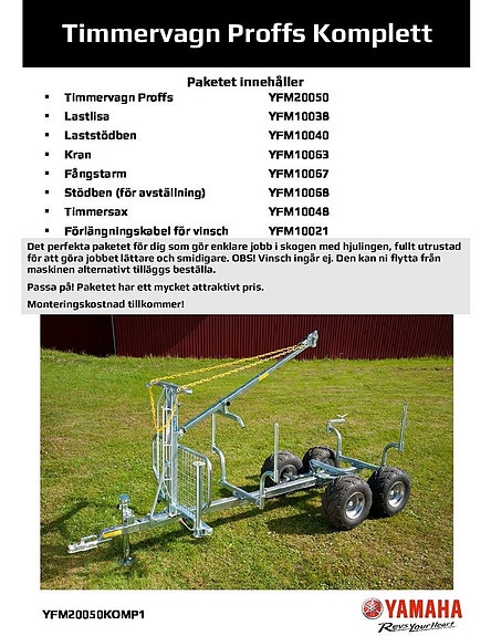 Yamaha Komplett Proffs timmervagn Spara 7000kr. 3 of 3