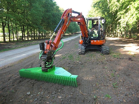 Redskapskratta för grävmaskin