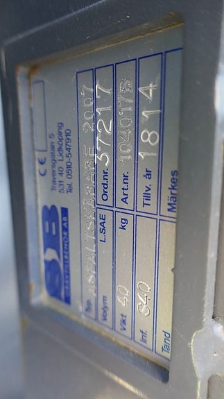 SB Grävtillbehör Asfaltsskärare S40 2 of 2