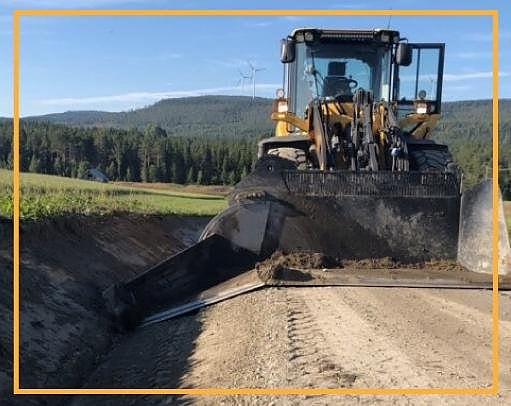 Kampanj- Rensa vägkanter och diken med hjullastare