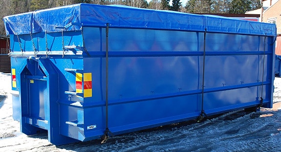 Container SISU med rullkapell
