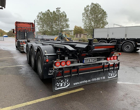 Nor Slep 24t lastväxlarkärra tipp tvillinghjul
