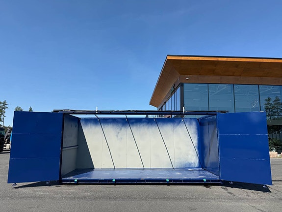 Hakarps - 40m3 container med öppningsbar sida + kapell 5 of 5