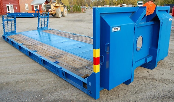 Maskinflak SISU 25 ton, med containerfästen 2 of 5