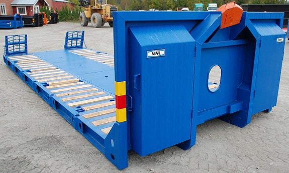 Maskinflak SISU 20 ton med rullar + ramper 5 of 6