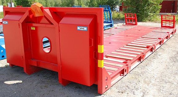 Maskinflak SISU 20 ton med rullar + ramper 3 of 6