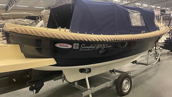Scandica 670 Classic med Mercury F20 & båtupptagningsvagn -1 2 of 6