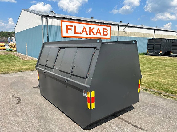 FLAKAB - Liftdumperbehållare Täckt 10m3