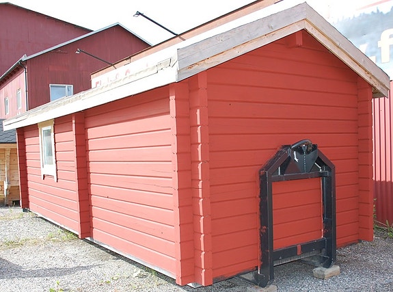 Flyttbar Timmerstuga på lastväxlarram (för lastbil) 2 of 7