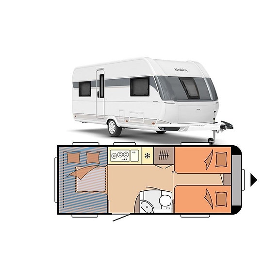 Hobby 515 UHL De luxe, 1600-1800 kg. NY !