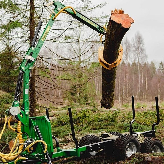 -- Skogsvagn ATV 2 ton Kran 4,2 m, driv, ramstyrd & elstart *KAMPANJ* 5 of 7
