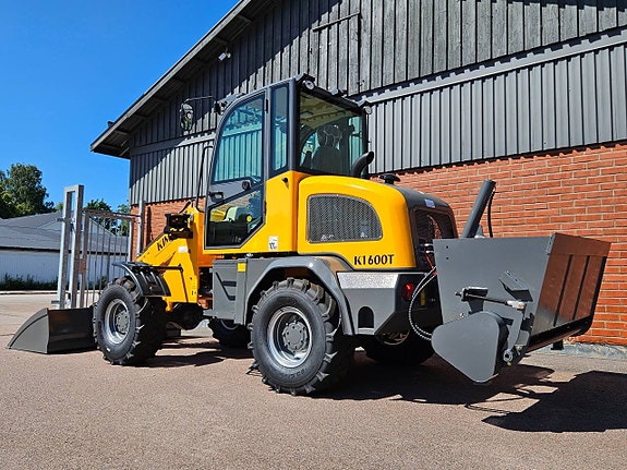 Teleskoplastare Kima K1600T, skopa & gafflar