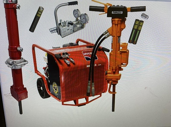 Komplett Bergborr paket Hydrauldriven 5 of 6
