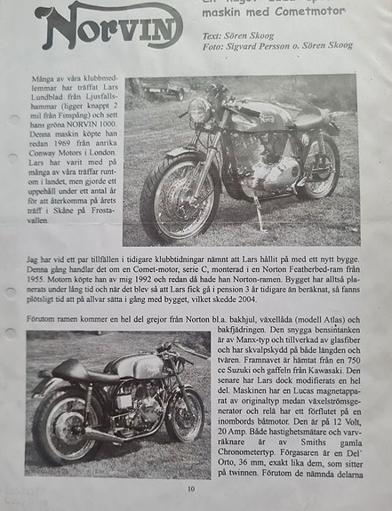 NORTON Norvin 500cc Cafe racer 26 of 27