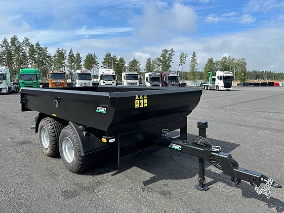 Hakarps - 12 tons dumperkärra ramstyrning full Hardox 4m3 3 of 12