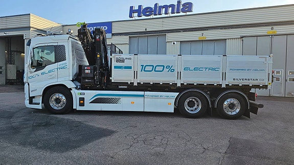 NY! Volvo Electric Tipp & Kran med HIAB 232 EL 7 of 9