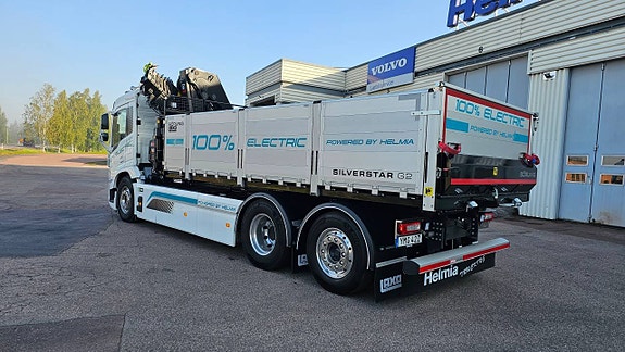 NY! Volvo Electric Tipp & Kran med HIAB 232 EL 6 of 9