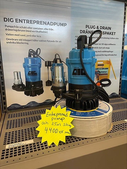 INFRAPIPE Dränkbar entreprenadpump 1-fas KAMPANJ