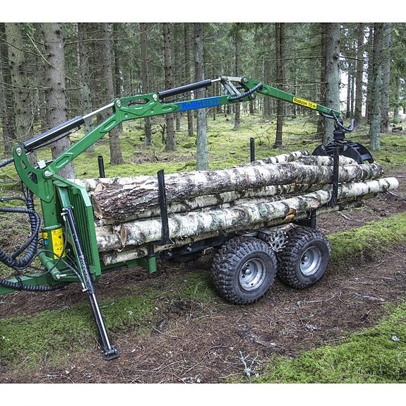 -- Skogsvagn ATV 2 ton Kran 3,6 m/Drivning/Vinsch & elstart. 3 of 10