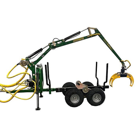 -- Skogsvagn ATV 2 ton Kran 3,6 m/Drivning/Vinsch & elstart. 10 of 10