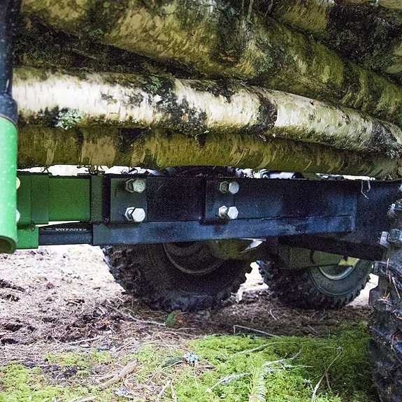 -- Skogsvagn ATV 2 ton Kran 3,6 m/Drivning/Vinsch & elstart. 8 of 10