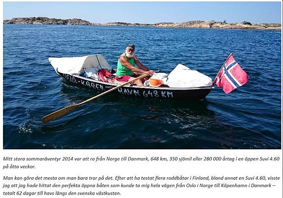 Suvi Finsk snabb och smidig roddbåt 7 of 7