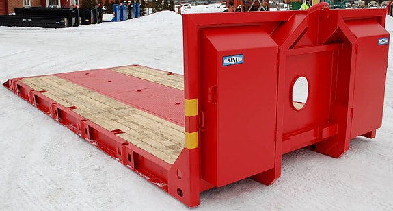 SISU - Maskinflak 25 ton med fast ramp 2 of 6