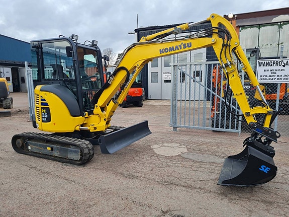 MINIGRÄVARE KOMATSU PC 35 MR3 3,8 ton NY TILT + NYA SKOPOR 3 of 6