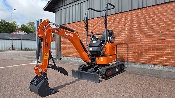 Minigrävare KIMA KMZ12 Ink redskap. Finns i lager. Lev ingår