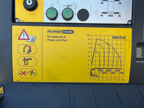 Nytt Kranflak Palfinger 22002 EH Kran med Schaktlucka 12 of 12