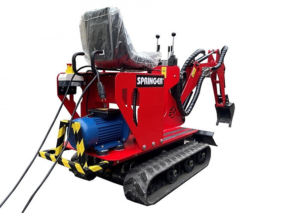 Eldriven minigrävare