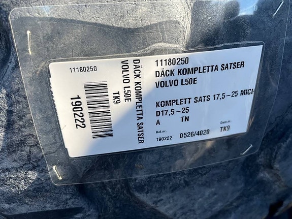 Michelin XHA 17,5-R25 till Volvo L50E C D B 2 of 4