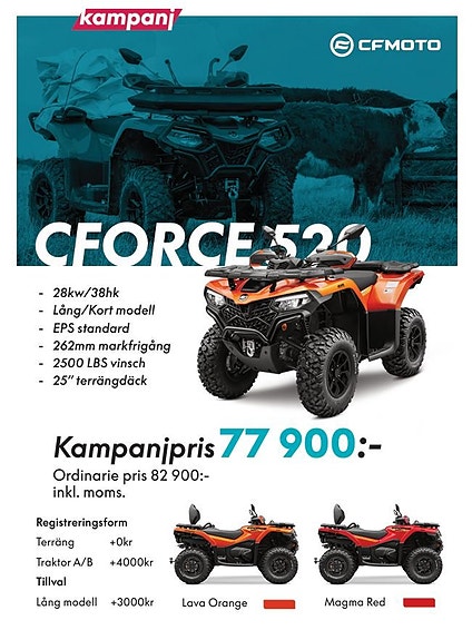 CFMOTO CFORCE 520 KAMPANJ!